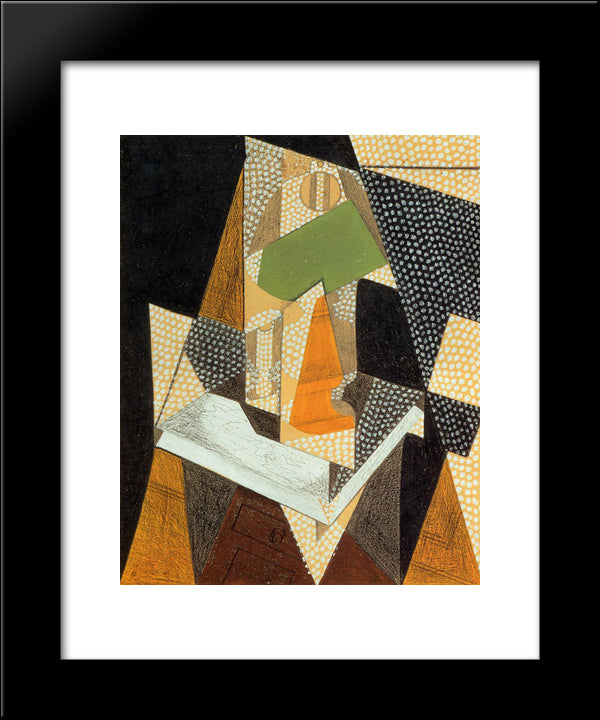 Lamp 20x24 Black Modern Wood Framed Art Print Poster by Gris, Juan