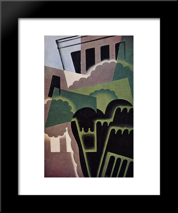 Landscape 20x24 Black Modern Wood Framed Art Print Poster by Gris, Juan