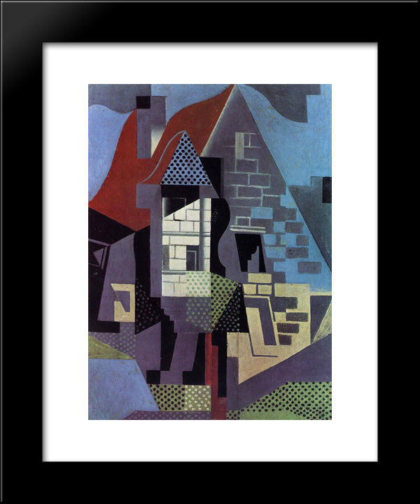 Landscape At Beaulieu 20x24 Black Modern Wood Framed Art Print Poster by Gris, Juan