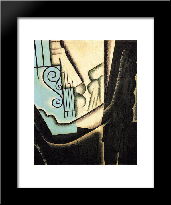 The Garden 20x24 Black Modern Wood Framed Art Print Poster by Gris, Juan