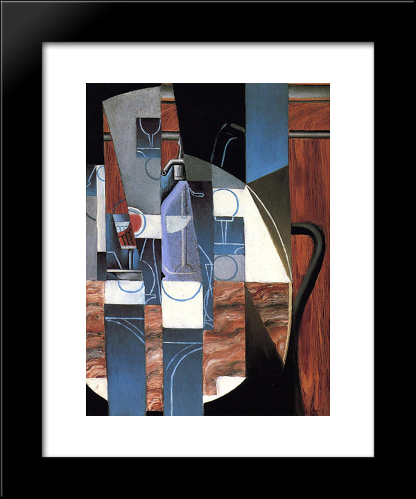 The Siphon 20x24 Black Modern Wood Framed Art Print Poster by Gris, Juan