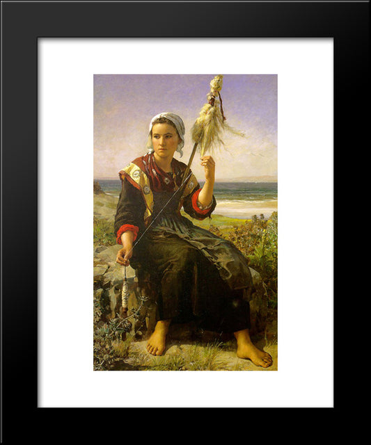 The Rest Of The Haymakers 20x24 Black Modern Wood Framed Art Print Poster by Breton, Jules