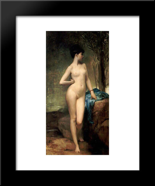 Chloe 20x24 Black Modern Wood Framed Art Print Poster by Lefebvre, Jules Joseph