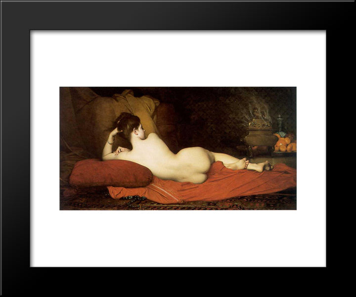 Odalisque 20x24 Black Modern Wood Framed Art Print Poster by Lefebvre, Jules Joseph