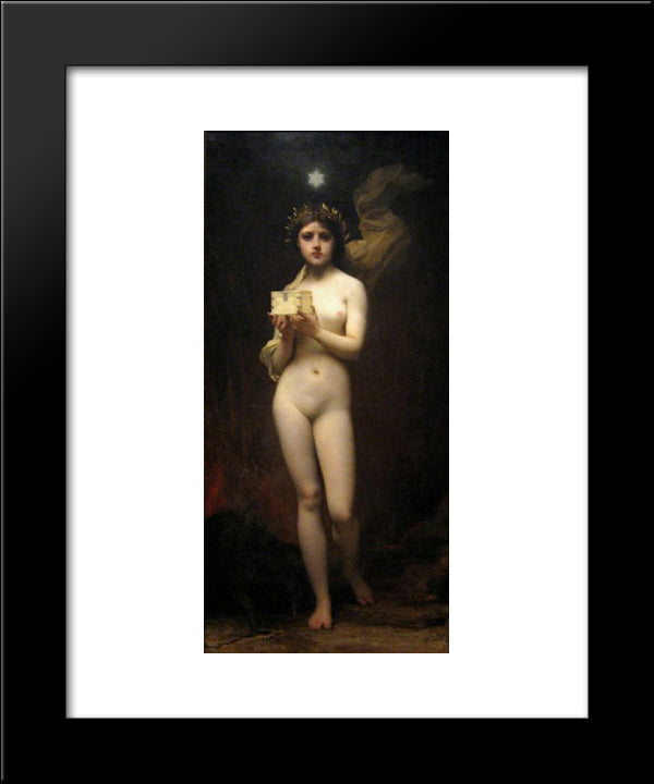 Pandora 20x24 Black Modern Wood Framed Art Print Poster by Lefebvre, Jules Joseph