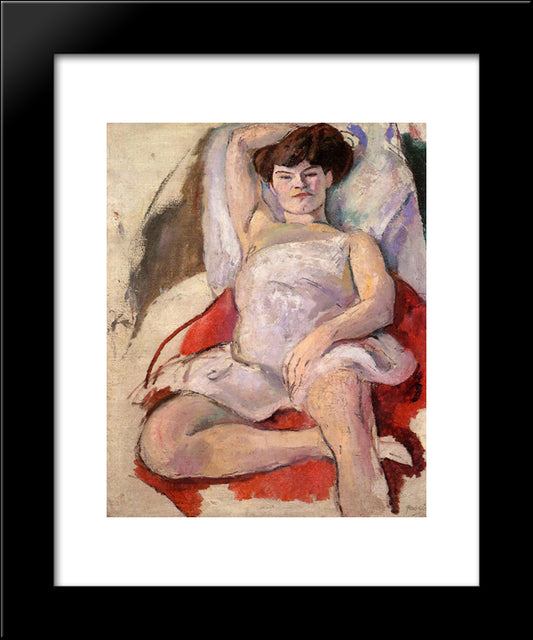 Dancer At The Moulin Rouge 20x24 Black Modern Wood Framed Art Print Poster by Pascin, Jules