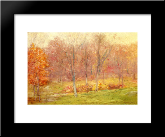 Autumn Rain 20x24 Black Modern Wood Framed Art Print Poster by Weir, Julian Alden