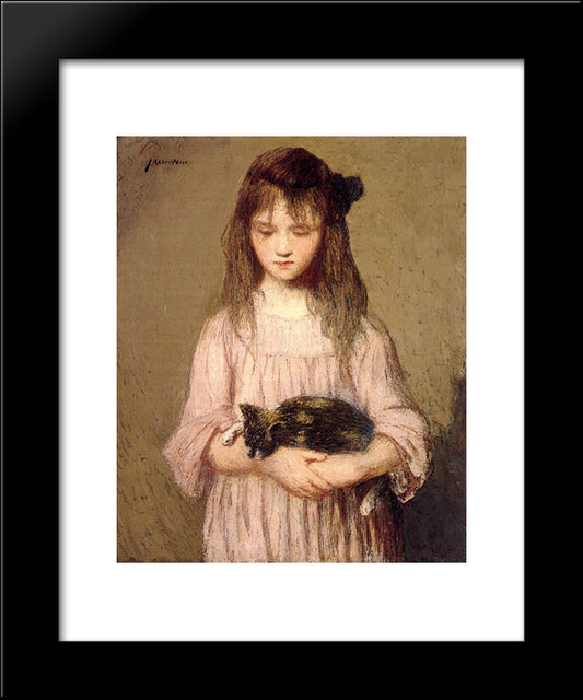 Little Lizie Lynch 20x24 Black Modern Wood Framed Art Print Poster by Weir, Julian Alden