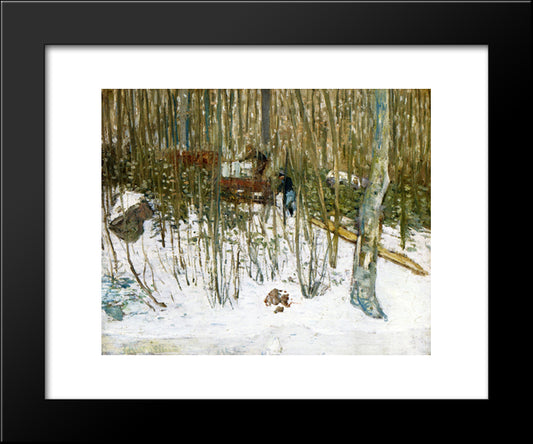 Loading Ice 20x24 Black Modern Wood Framed Art Print Poster by Weir, Julian Alden