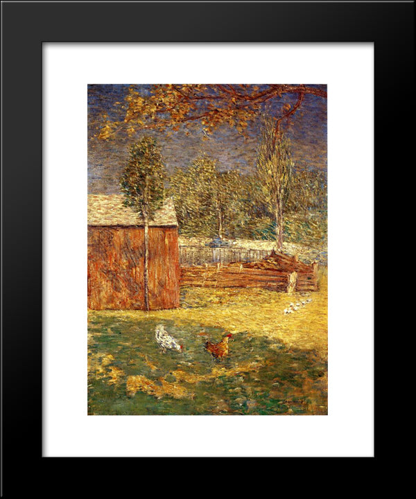 Midday 20x24 Black Modern Wood Framed Art Print Poster by Weir, Julian Alden