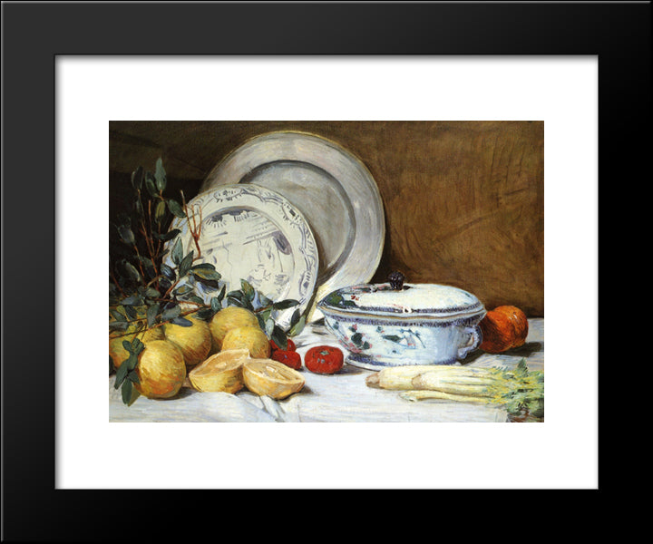 Still Life 20x24 Black Modern Wood Framed Art Print Poster by Weir, Julian Alden