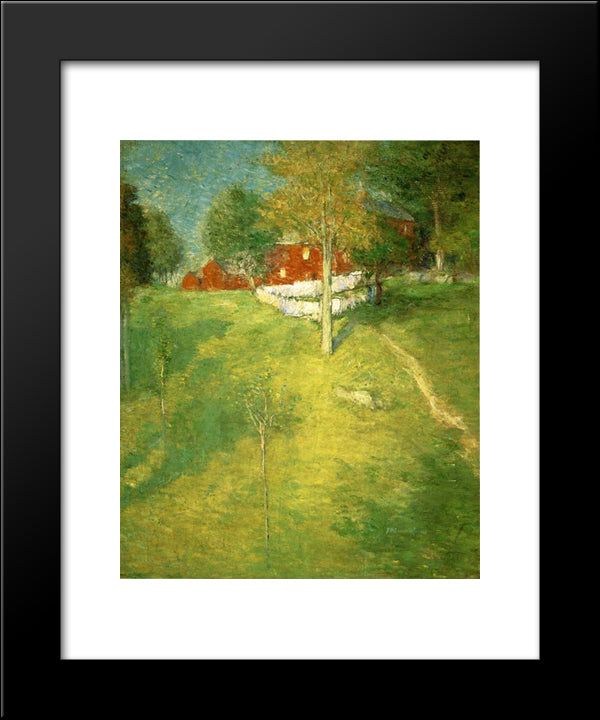 The Laundry, Branchville 20x24 Black Modern Wood Framed Art Print Poster by Weir, Julian Alden