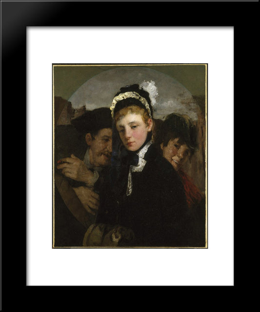 Union Square 20x24 Black Modern Wood Framed Art Print Poster by Weir, Julian Alden