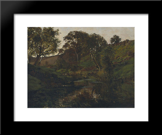 Evening, Merri Creek 20x24 Black Modern Wood Framed Art Print Poster by Ashton, Julian