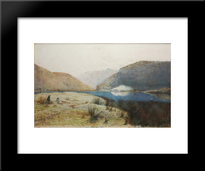 Sentry-Box Reach, Hawkesbury River, New South Wales 20x24 Black Modern Wood Framed Art Print Poster by Ashton, Julian