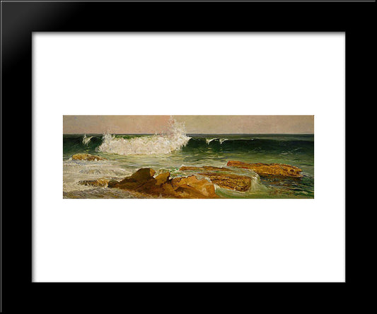 The Wave 20x24 Black Modern Wood Framed Art Print Poster by Ashton, Julian