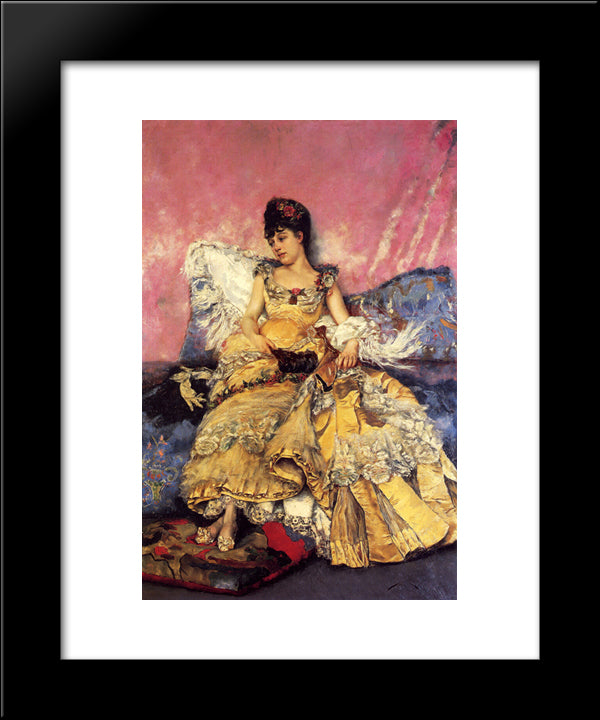 After The Ball 20x24 Black Modern Wood Framed Art Print Poster by Stewart, Julius LeBlanc