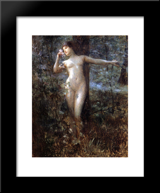 Nude In The Forest 20x24 Black Modern Wood Framed Art Print Poster by Stewart, Julius LeBlanc