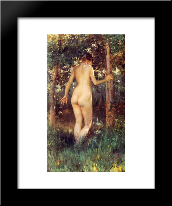 Study Of A Nude Woman 20x24 Black Modern Wood Framed Art Print Poster by Stewart, Julius LeBlanc