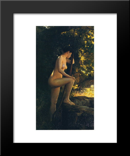 The Unfulfilled Wish 20x24 Black Modern Wood Framed Art Print Poster by Stewart, Julius LeBlanc