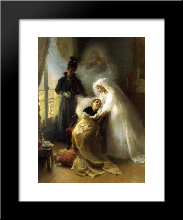 The Visit 20x24 Black Modern Wood Framed Art Print Poster by Stewart, Julius LeBlanc