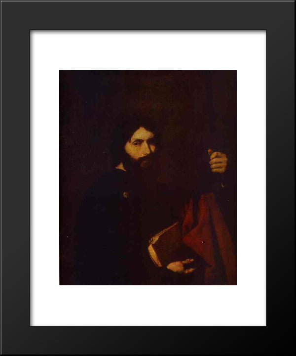 Apostle James The Minor 20x24 Black Modern Wood Framed Art Print Poster by Ribera, Jusepe de