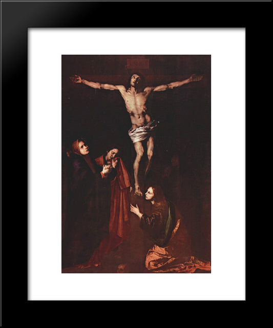 Crucifixion 20x24 Black Modern Wood Framed Art Print Poster by Ribera, Jusepe de