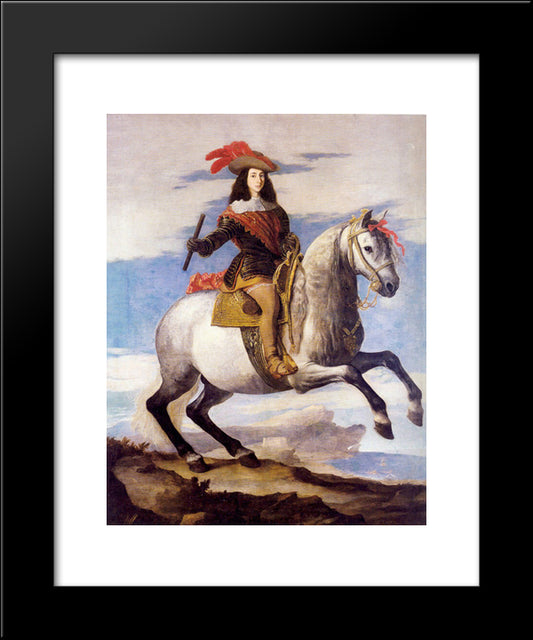 John Of Austria The Younger 20x24 Black Modern Wood Framed Art Print Poster by Ribera, Jusepe de