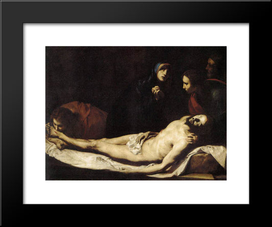 The Lamentation 20x24 Black Modern Wood Framed Art Print Poster by Ribera, Jusepe de