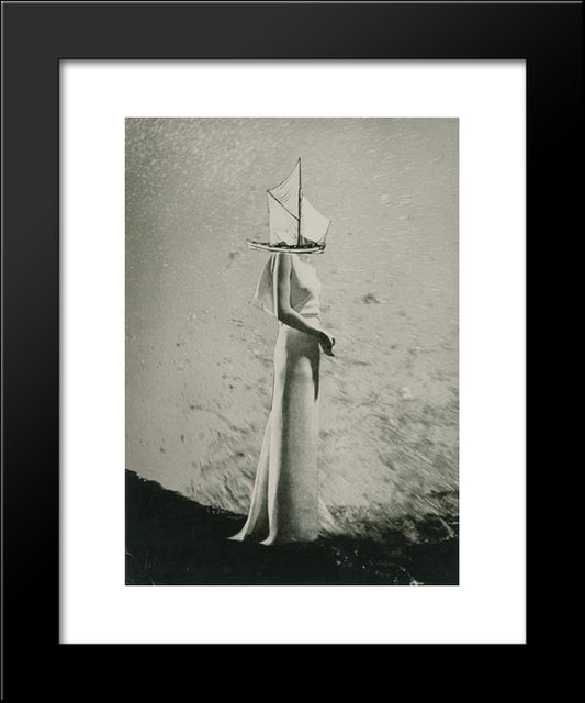 A Chronicle Of Drifting 20x24 Black Modern Wood Framed Art Print Poster by Yamamoto, Kanae