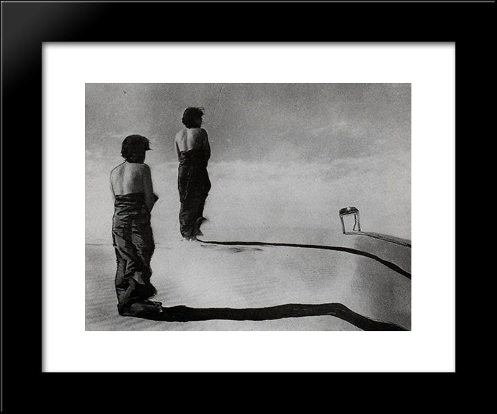 Untitled (Two Women) 20x24 Black Modern Wood Framed Art Print Poster by Yamamoto, Kanae
