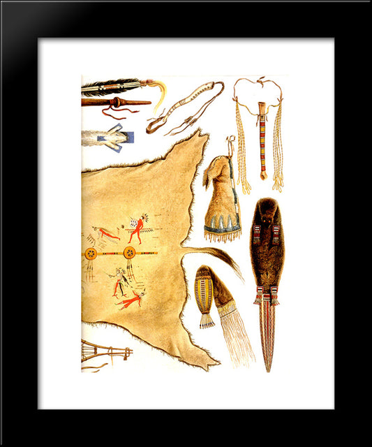 Inside Front Cover [ Right ] 20x24 Black Modern Wood Framed Art Print Poster by Bodmer, Karl