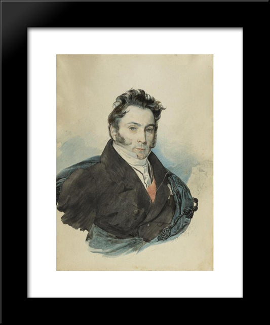 Alexander Ribeaupierre 20x24 Black Modern Wood Framed Art Print Poster by Bryullov, Karl