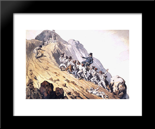 Ascension Baron Shieling 20x24 Black Modern Wood Framed Art Print Poster by Bryullov, Karl