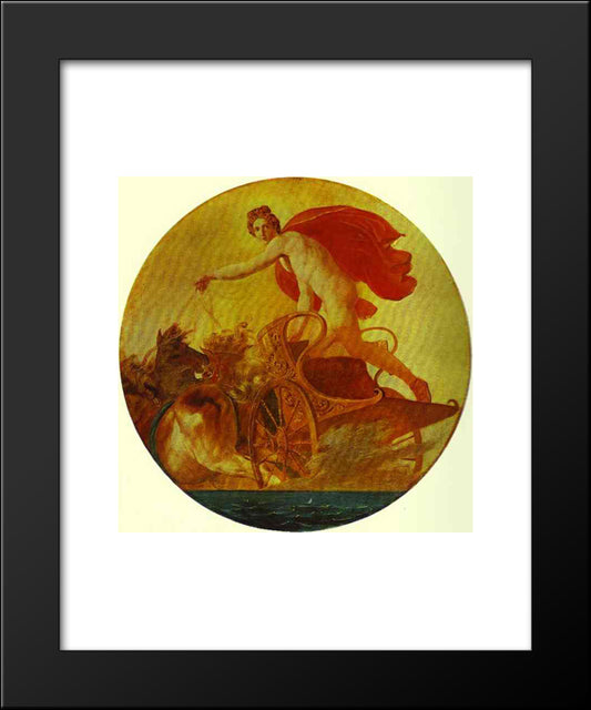 Pheb In His Chariot 20x24 Black Modern Wood Framed Art Print Poster by Bryullov, Karl