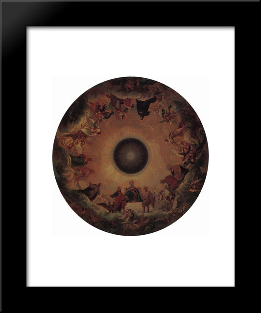 Plafond 20x24 Black Modern Wood Framed Art Print Poster by Bryullov, Karl