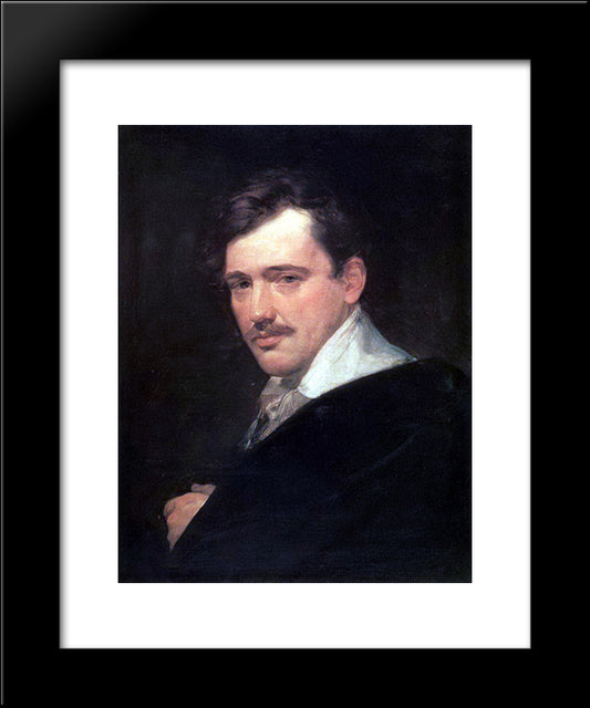 Portrait Of A. N. Lvov 20x24 Black Modern Wood Framed Art Print Poster by Bryullov, Karl