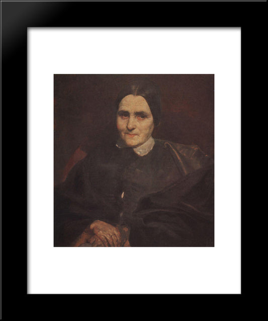 Portrait Of Catherine Tittoni 20x24 Black Modern Wood Framed Art Print Poster by Bryullov, Karl