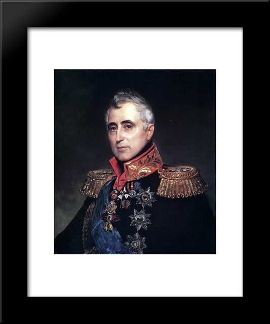 Portrait Of Count C. A. Pozzo Di Borgo 20x24 Black Modern Wood Framed Art Print Poster by Bryullov, Karl