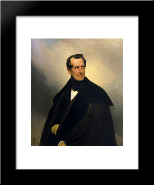 V. A. Musin-Pushkin 20x24 Black Modern Wood Framed Art Print Poster by Bryullov, Karl