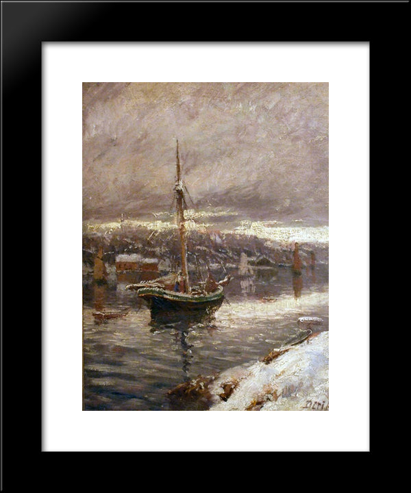 Unknown Title 20x24 Black Modern Wood Framed Art Print Poster by Diriks, Karl Edvard