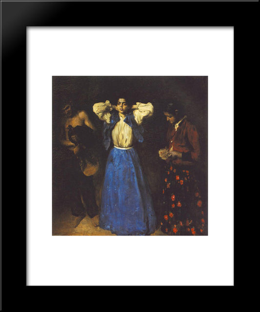 Gipsies 20x24 Black Modern Wood Framed Art Print Poster by Ferenczy, Karoly