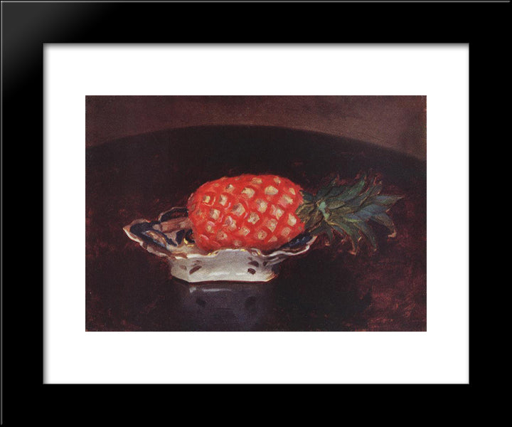 Pineapple 20x24 Black Modern Wood Framed Art Print Poster by Ferenczy, Karoly