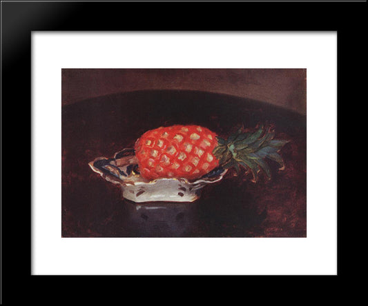 Pineapple 20x24 Black Modern Wood Framed Art Print Poster by Ferenczy, Karoly