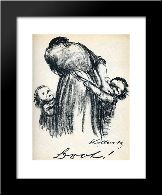 Bread! 20x24 Black Modern Wood Framed Art Print Poster by Kollwitz, Kathe