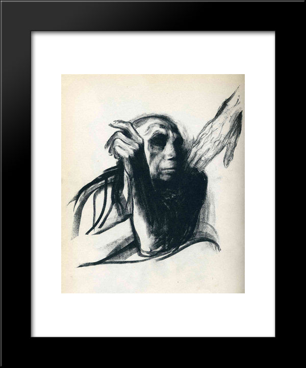 Call Of Death 20x24 Black Modern Wood Framed Art Print Poster by Kollwitz, Kathe