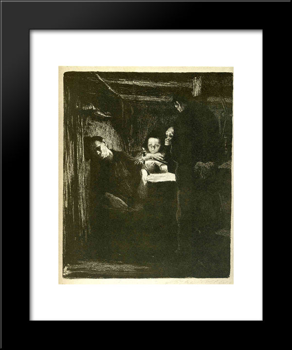 Death 20x24 Black Modern Wood Framed Art Print Poster by Kollwitz, Kathe