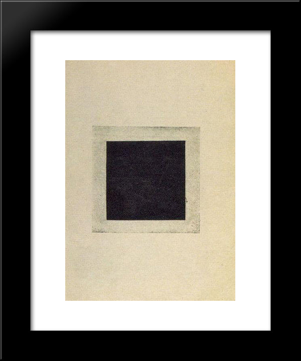 Black Square 20x24 Black Modern Wood Framed Art Print Poster by Malevich, Kazimir