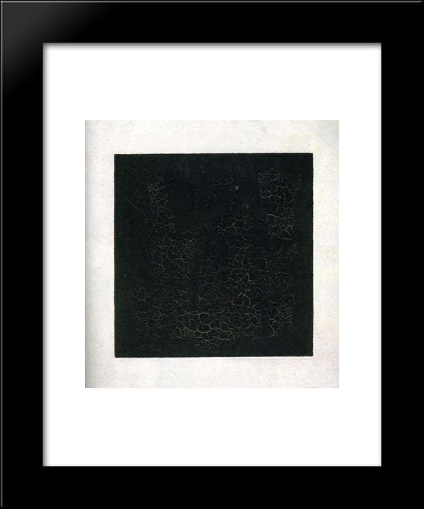 Black Suprematistic Square 20x24 Black Modern Wood Framed Art Print Poster by Malevich, Kazimir