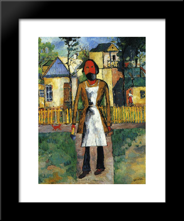 Carpenter 20x24 Black Modern Wood Framed Art Print Poster by Malevich, Kazimir